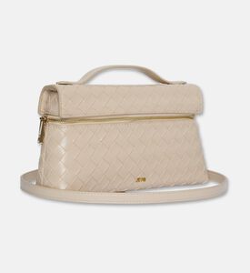 JW PEI Thea Weave Texture Top Handle Bag, White, Packshot View