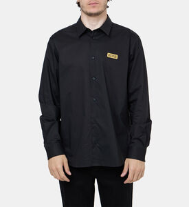 قميص قطني بأكمام طويلة