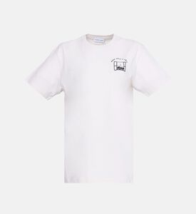 تيشيرت بانفيل بياقة دائرية مطرزة