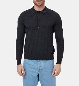 قميص بولو بلاتو صوف محبوك