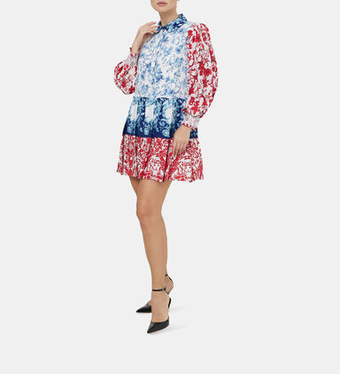 Paulie Tiered Blouson Sleeve Dress