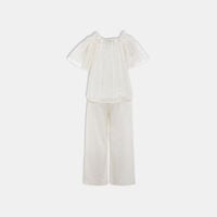 Alia Linen Blouse Trousers Set