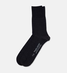 Falke Tiago Knit Logo Socks, Anthracite, 47-48, Packshot View