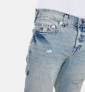 Stitched 5-pockets Denim Pants