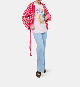 كارديغان كروشيه بغرزة المروحة