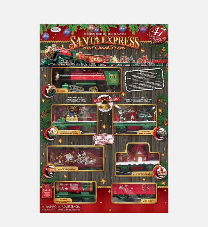 Mad Toys Santa Express Light-up Train Set, Packshot View