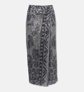 Ba and Sh Sequin Embellished Midi Skirt, Packshot View