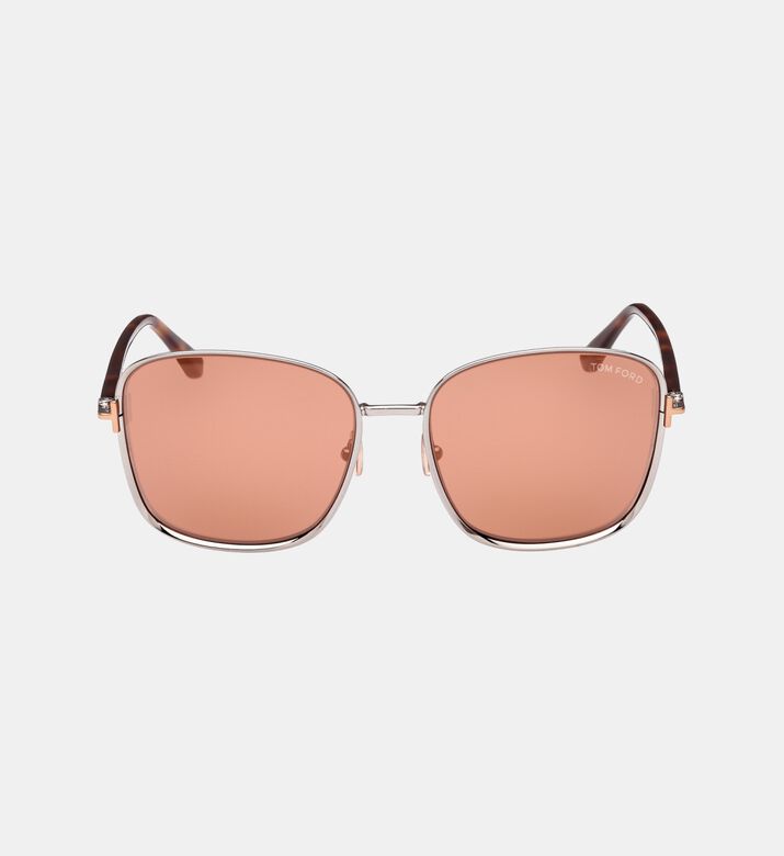 Square Tortoiseshell Temple Sunglasses 57