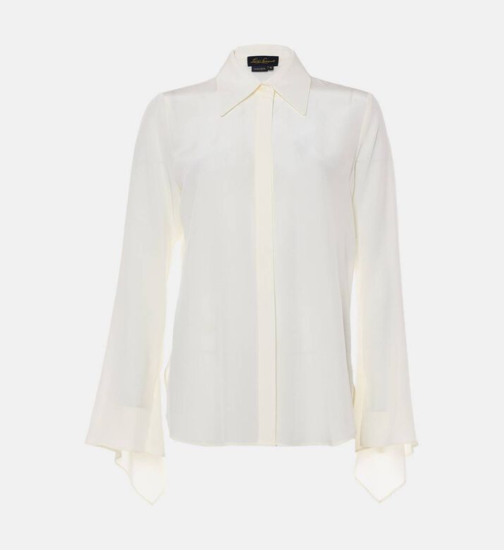 Button-down Long-sleeve Blouse