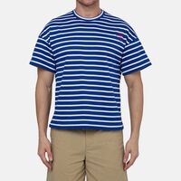 Cotton Stripped Crewneck T-shirt