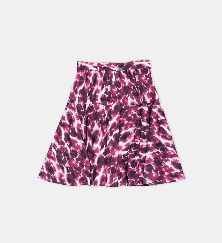 تنورة واسعة بطبعة بالكامل