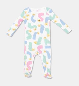 Stella McCartney Star Printed Babygrow Bib Set, Packshot View