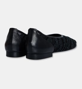 Atana Tonal Mesh Zebra-stripe Ballerinas, Packshot View