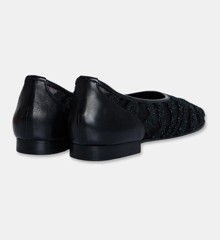 Atana Tonal Mesh Zebra-stripe Ballerinas, Packshot View