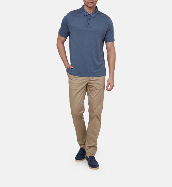 Cotton-blend Polo Slim Shirt