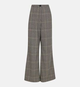 بنطال من الصوف الاسكتلندي بمربعات