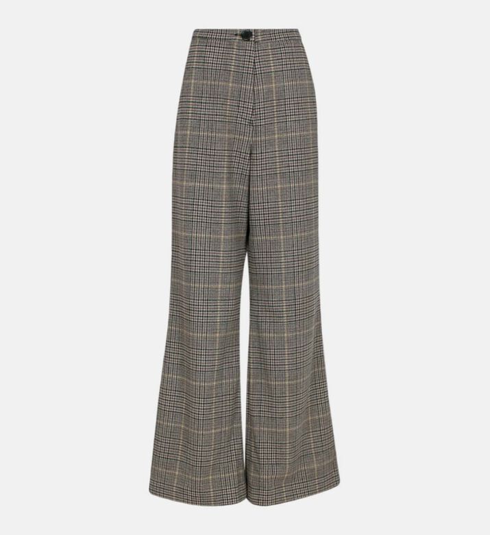 Scotland Wool Checkered Pants