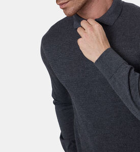 Corneliani Polo Knitted, Dark-grey, 58, Model View
