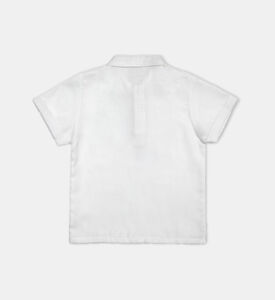 تيشيرت بولو بأزرار ملونة بأكمام قصيرة