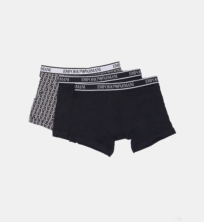 Cotton Logo-waistband Three-pack Boxer Briefs