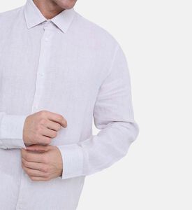 Linen Stripped Button-down Shirt