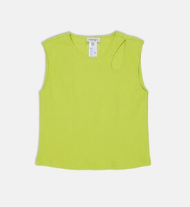 Cotton Knitted Cut-out Top