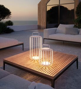 Bangkok Aluminum Short Lantern Lamp