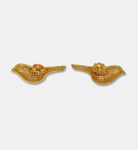 Raife Earrings Golden Bird Studd, Packshot View