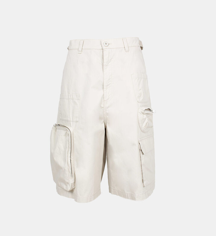 Knee-length Shorts With Multiple Pockets