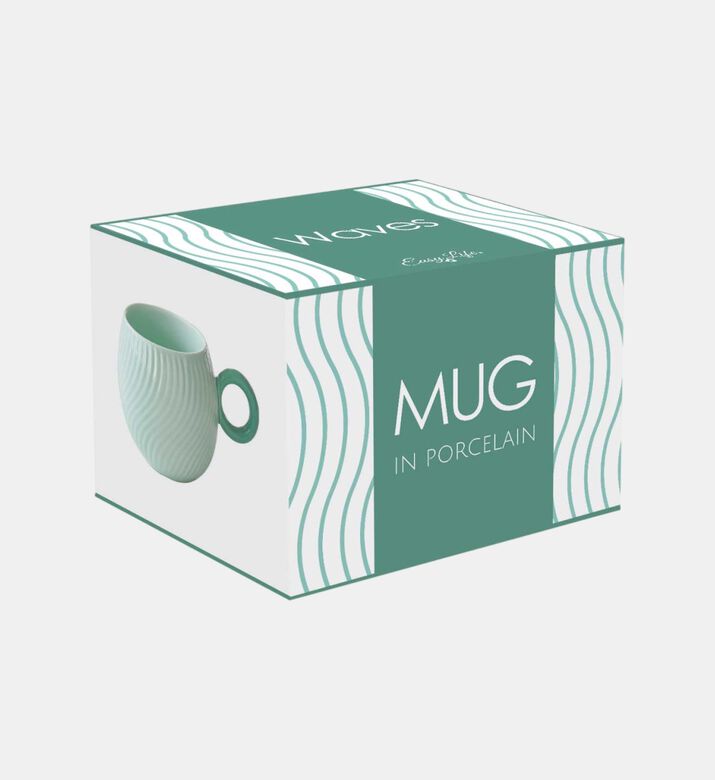 Porcelain Aquamarine Wave Mug Porcelain Aquamarine Wave Mug