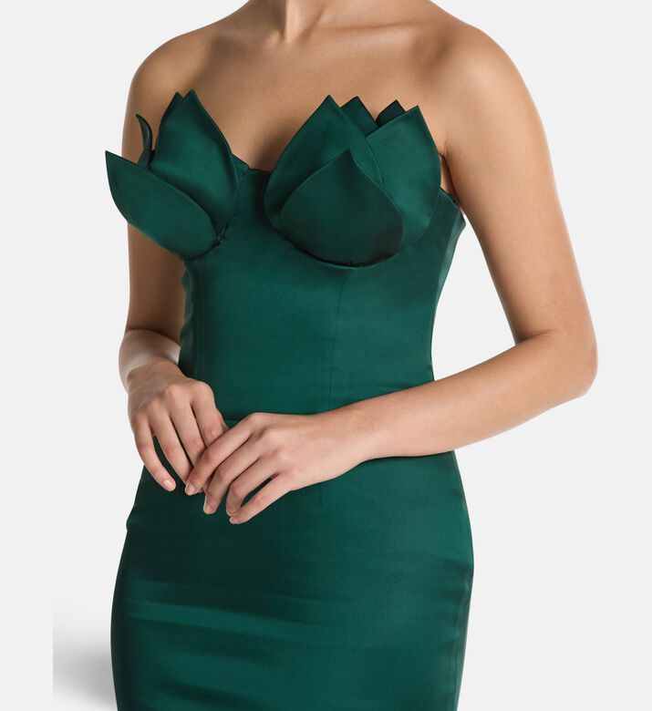 Savanna Lotus Silhouette Corset Dress, Model View