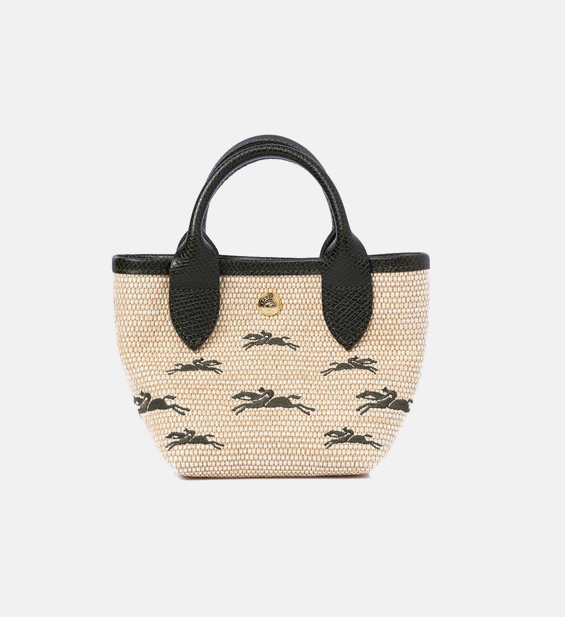 【美品】LONGCHAMP LE PANIER PLIAGE Longchamp Le Panier Pliage Vanity Fuchsia Floral Embroidered