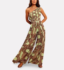 Karla Vivian Rope Pattern Pleated Wide-leg Trousers, Model View