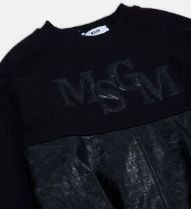M S G M Logo-embroidery Crewneck Dress, Packshot View