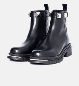 Leather Studded Ankle Boots Leather Studded Ankle Boots
