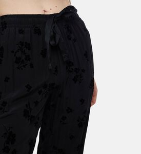 Zadig et Voltaire Velvet Floral-embroidery Regular-fit Pants, Model View