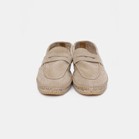 Suede Leather Jute Espadrilles