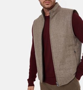 Corneliani Zip Fastening Sleeveless Vest, Model View