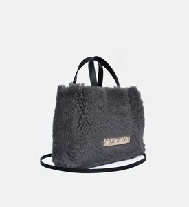 Furry Top Handle Bag