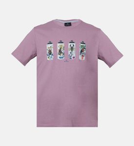 تيشيرت قطن بطبعة جرافيكية لدراجات هوائية