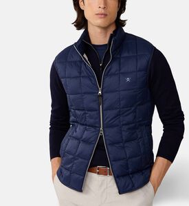 Hackett London Gilet Ultra, Navy, L, Model View