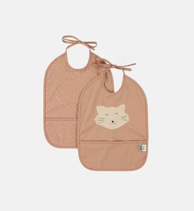 Mrs. Cat Waterproof 2-pack Bib Set