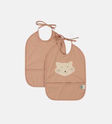 Mrs. Cat Waterproof 2-pack Bib Set
