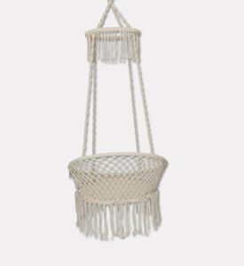 Home Deco and More Zaya Natural Cotton Cord Swing, Packshot View