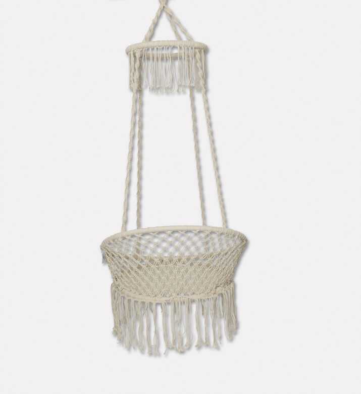 Home Deco and More Zaya Natural Cotton Cord Swing, Packshot View