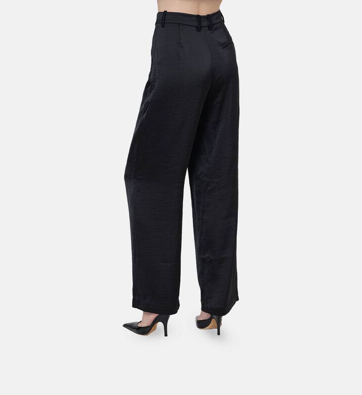 Saagneta Mid-waist Satin Pants