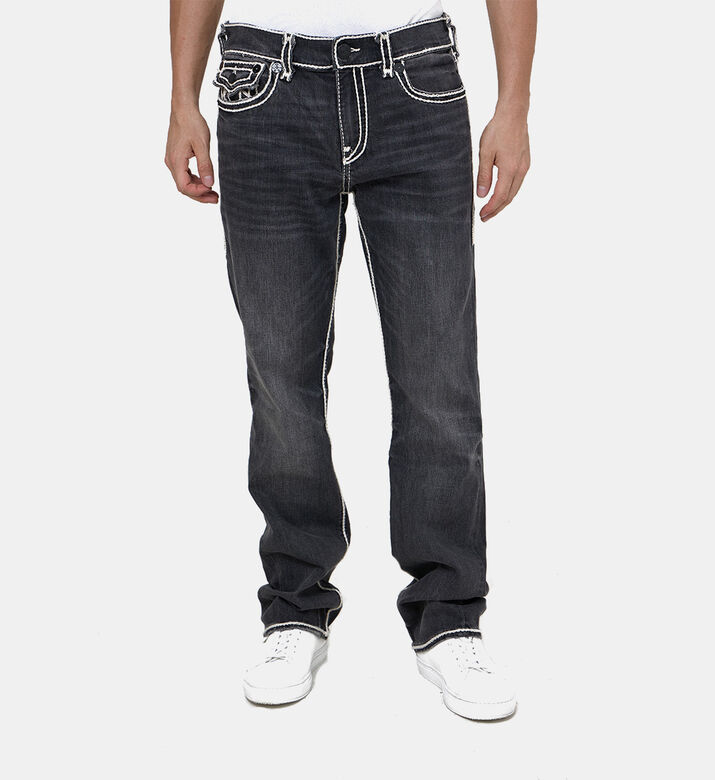Contrasted Lines Denim Pants Contrasted Lines Denim Pants