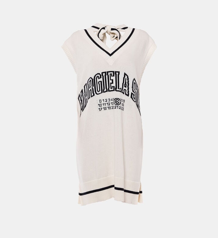 Logo-print Sleeveless Mini Dress