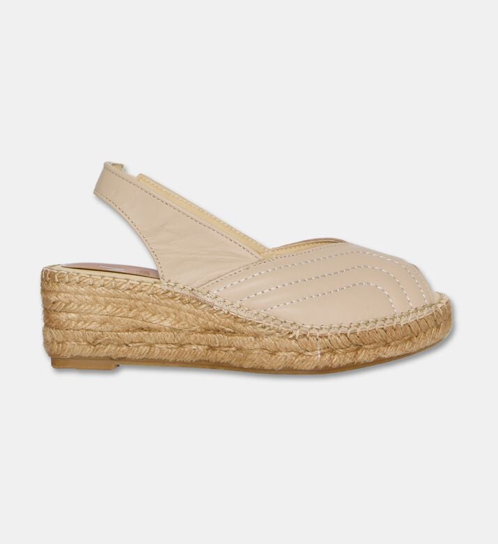Salvi Slingback Wedge Espadrille Sandals, Beige, Eu-41, Packshot View
