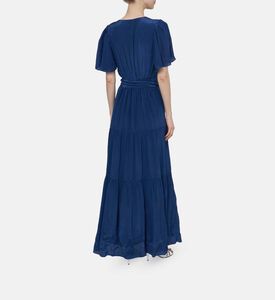 Natalia Tie-waist V-neck Maxi Dress